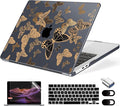 Compatible with MacBook Air 13.6 inch Case, M4 A3240/M3 A3113/M2 A2681 (Released 2025 to 2022), Hard Shell, Keyboard Cover, Screen Protector, Webcam Cover & Type-C Adapter, Butterfly