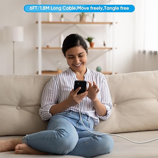 [Apple MFi Certified]6FT iPhone Fast Charger Cord,2Pack USBC i Phone Charge 20W PD USB C Fast Wall Charger Block Lightning Fast Charging Cable for iPhone 14/Pro/Pro Max/Plus/13/12/11/XS/XR/SE2022/iPad