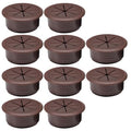 10 Pcs Desk Grommet 2" / 50 mm, Desk Hole Cover for Cables Coffee, Cable Grommet ABS Plastic, Desk Hole Grommet for Home & Office Pc, Detachable Cable Cord Organizer