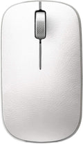 Azio Retro Classic Bluetooth Mouse (Maple) - Wireless, Genuine Leather Topped with Pixart Precision Tracker