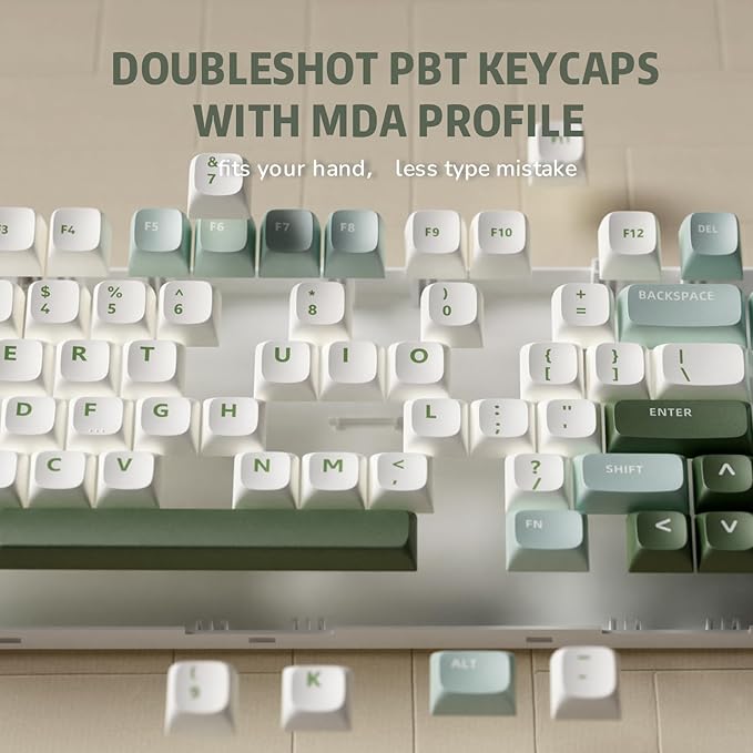 RK ROYAL KLUDGE R75 Mechanical Keyboard Wired with Volume Knob, 75% Keyboard Gasket Mounted, Hot Swappable, Creamy Sound, MDA Profile, PBT Keycaps