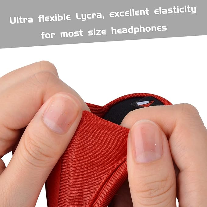 TXEsign Universal Replacement Headband Cushion Pad Cover Protector Compatible with ATH M50X, QC 35i/35ii, QC25, Solo 2/Solo 3, Studio 2/3 Headphones (Red)