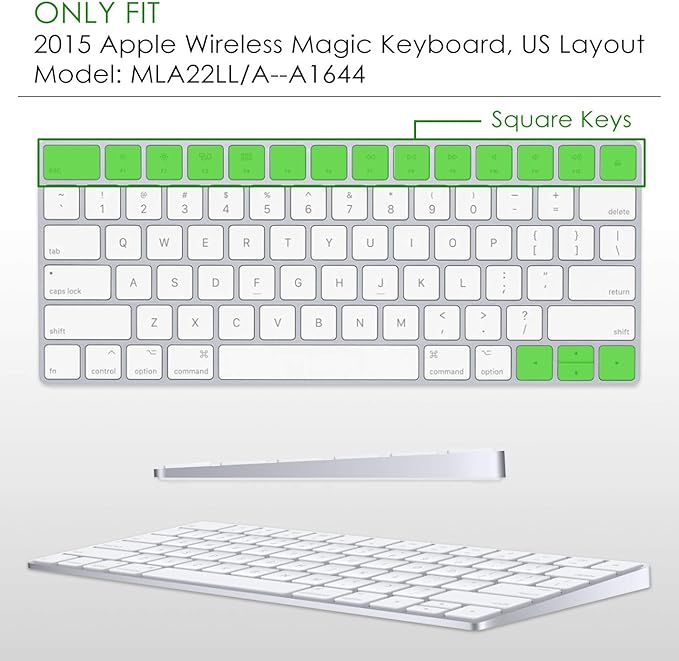 Allinside Ombre Blue Cover for Apple Magic Keyboard (MLA22LL/A) with US Layout