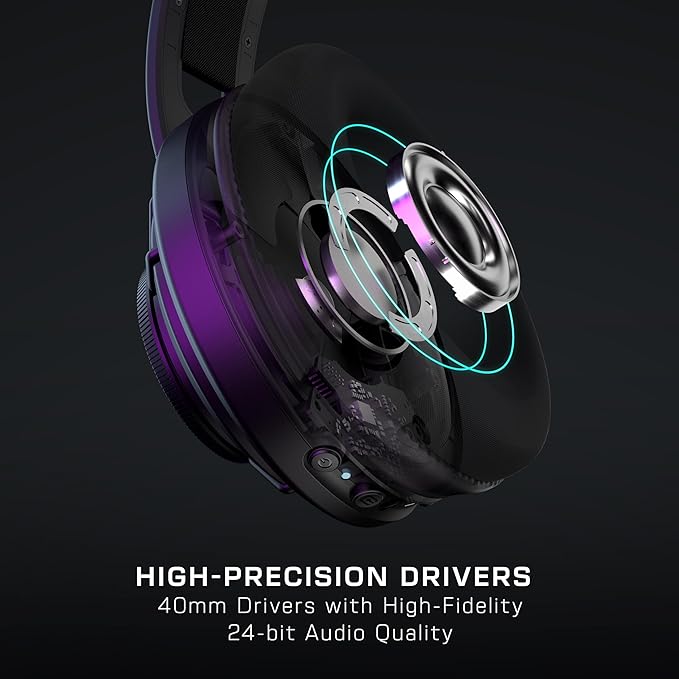 Turtle Beach Atlas Air Wireless Open Back PC Gaming Headset - PC, PS5, PS4, Mobile - 24-bit High-Fidelity Audio, Broadcast Grade Mic, Bluetooth, Floating Earcup, Memory Foam Cushions, 50-Hr Battery