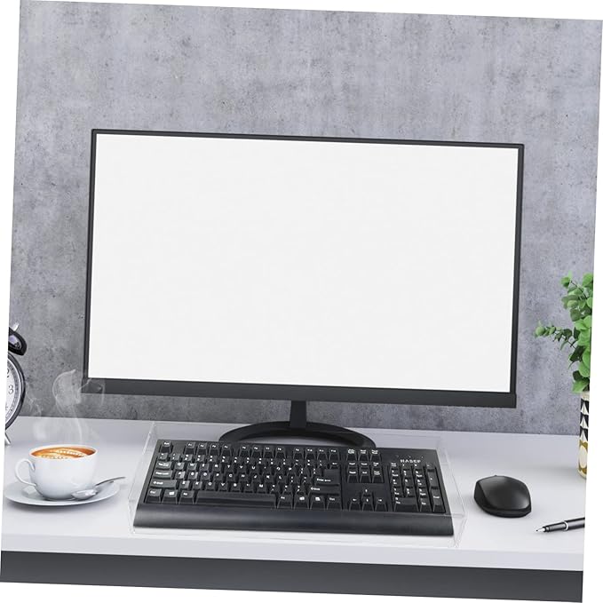 Cabilock Clear Desktop Computer Keyboard Cover Skin, Keyboard Cover, Acrylic Computer Mechanical Protector Skin Waterproof