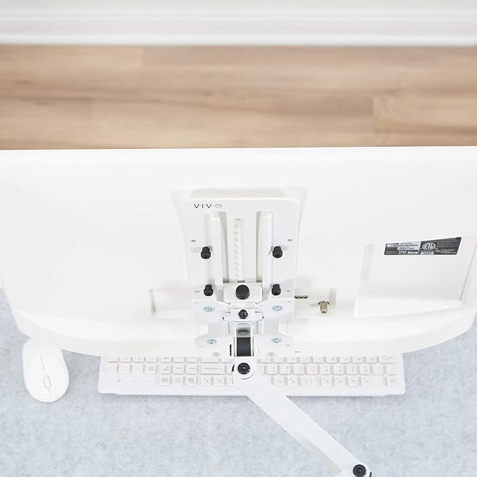 VIVO Height Adjustable VESA Adapter for Single 13 to 27 inch Monitor, Accessory Bracket Kit for Individual Screen, White, STAND-VAD3W
