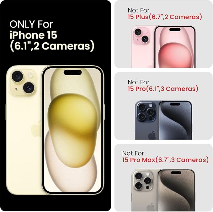 FireNova Designed for iPhone 15 Case, Silicone Upgraded [Camera Protection] Phone Case with [2 Screen Protectors], Soft Anti-Scratch Microfiber Lining Inside, 6.1 inch, Shocking Pink