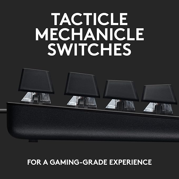 Logitech G413 SE Full-Size Mechanical Gaming Keyboard + G305 Lightspeed Wireless Gaming Mouse - Black