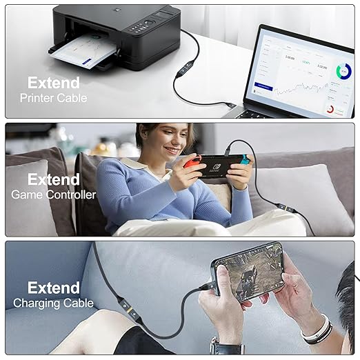 USB 3.0 Extension 26FT, USB Male to Female USB 3.0 Extender Cable for Webcam, Camera, Phone, USB hub, Mouse, Keyboard, Printer, Hard Drive, Headset