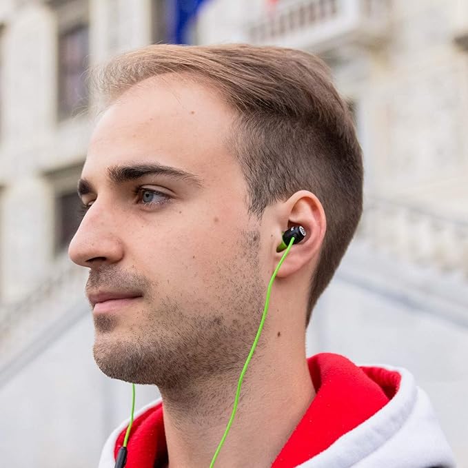 LUDOS Clamor USB C Headphones for iPhone 16 15 Pro Max Plus iPad Pro, 5 Years Warranty, USB-C Earbuds for Samsung Galaxy S24 S23 Ultra S22 S21 FE S20 A55 A54 A53, USB Type C Earphones - Green