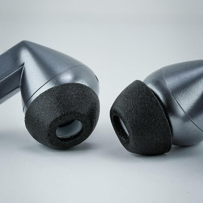 Comply TrueGrip MAX | Premium Memory Foam Replacement Earbud Tips for Samsung Galaxy Buds3 Pro | Long Lasting Comfort, MAX Durability, Secure Fit, Superior Noise Isolation| Black (Small) (1 Pair)