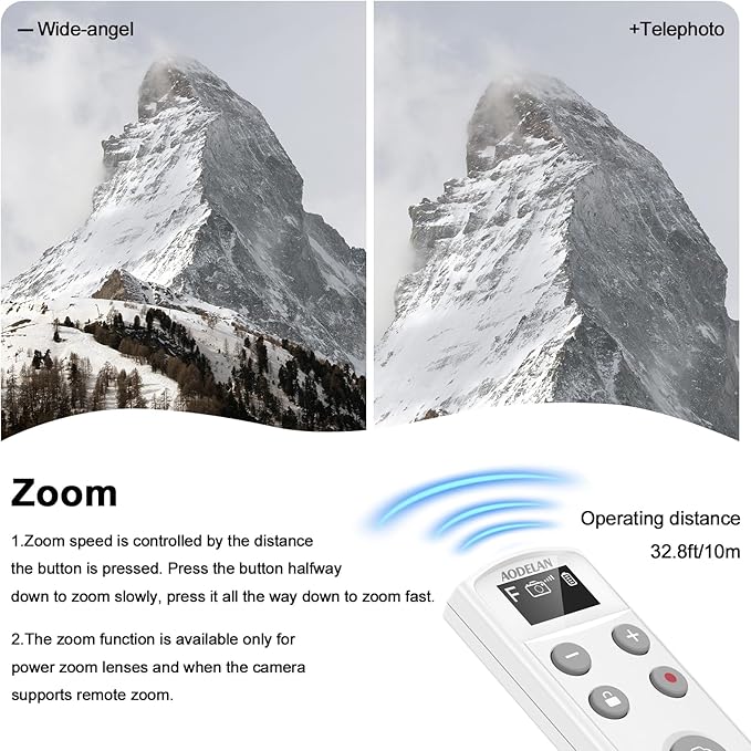 for Fujifilm Rechargeable Camera Remote Control Wireless Shutter Release Compatiable with Fuji X-T30 II, X-S10, X100VI, X-H2S, X-H2, X-T5, X-T4, X-T3, X-S20, X-T50, X-T30, X-M5, X-E5, X Half(White)