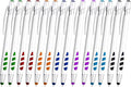Stylus Pens - 2 in 1 Touch Screen & Writing Pen, Sensitive Stylus Tip - for Most Touchscreen Devices - Assorted Barrel Colors, Black Ink, 14 Pack