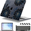 Case for MacBook Pro 13 inch with/Without Touch Bar (2016-2022, M2 A2338 M1 A2289 A2251 A2159 A1989 A1706 A1708), Hard Shell + Keyboard Cover + Dust Plug, Flower Dahlia