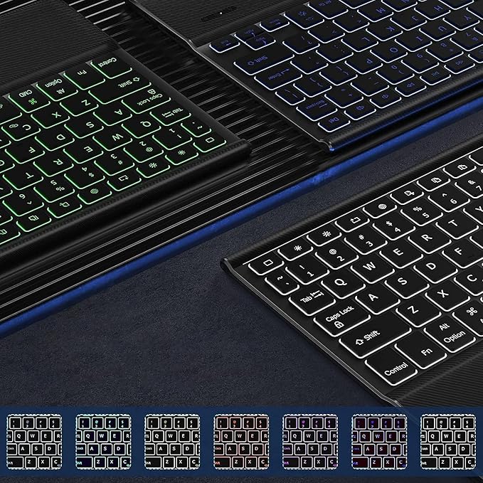 Sahara - Navigate Series Keyboard Case with Track Pad for iPad Pro (M4) 11" 2024, Black, (TB00402)