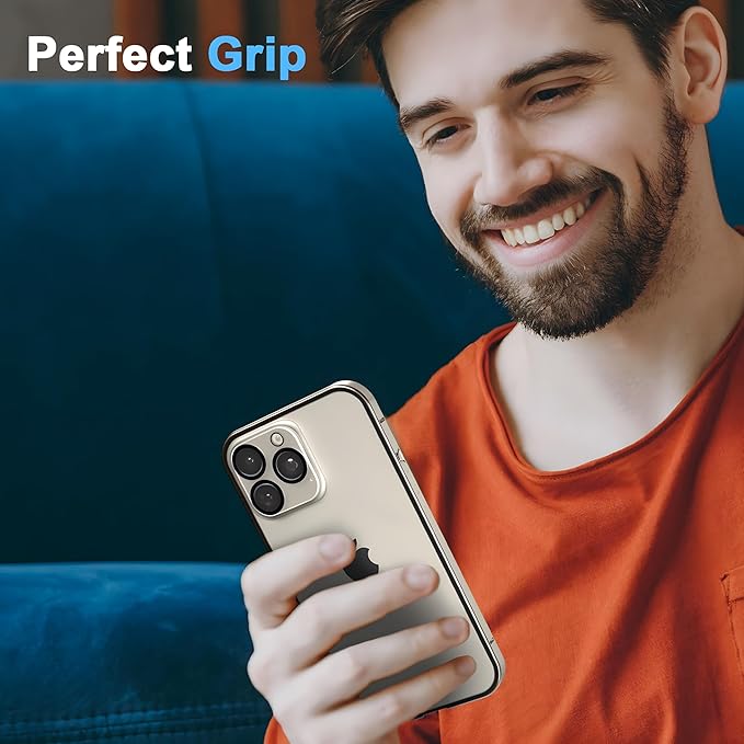 Privacy Magnetic Case for iPhone 16 Pro Max with Metal Titanium Frame Privacy Screen Protector & Camera Lens Protector, Magnetic Adsorption Double Sided Glass Case Anti Peep Anti Spy Phone Cover