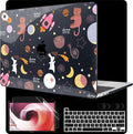 MEEgoodo Case for MacBook Pro 13 inch Case 2022 2021 2020 New A2338 M2/M1 A2251 A2289, Laptop Hard Shell with Keyboard & Camera Cover Compatible with 13 inch MacBook Pro, Space & Planet