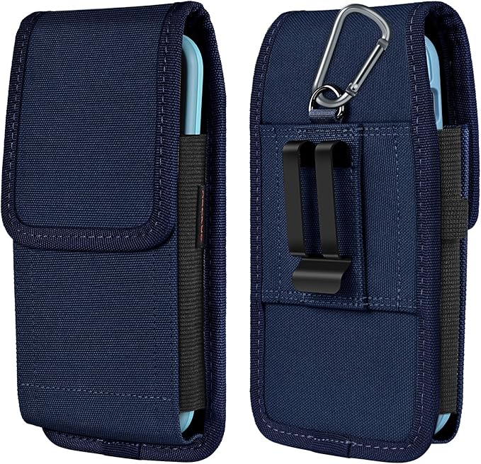 Phone Holster for Belt with Metal Clip and Magnetic Closure Compatible with Galaxy S25/S24/S23/S22/S21/S20 Ultra A16 A26 A35 A36 A55 A56 for Everyday Protection, XL-Blue