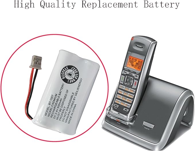 GEILIENERGY BBTY0651101 Battery Compatible with Uniden BT1007 BT-1007 BT904 BT-904 BT1015 BBTY0460001 BBTY0510001 BBTY0624001 BBTY0700001 HHR-P506, HHR-P506A Cordless Phone(4-Pack)