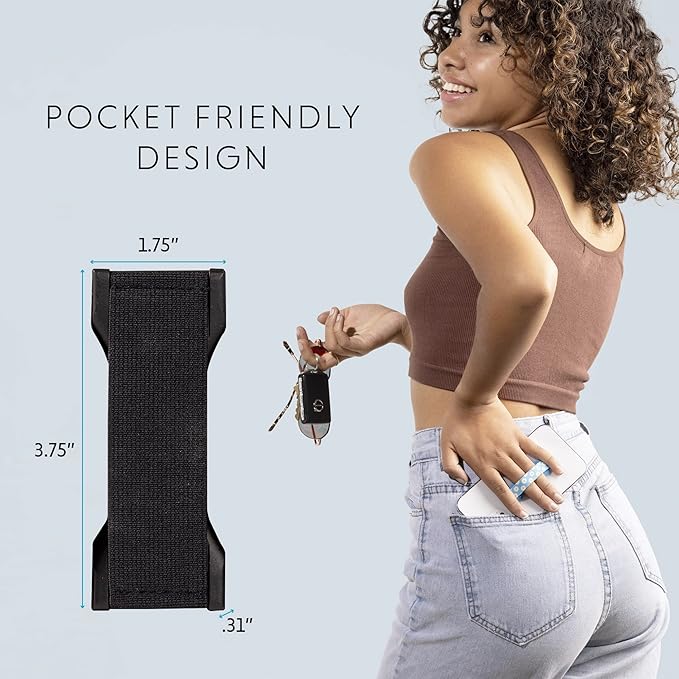 LOVEHANDLE PRO Premium Phone Grip - Silicone Phone Strap - Magnetic Phone Mount and Kickstand for Smartphone and Tablet - Camellias