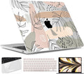 TWOLSKOO for M4 MacBook Air 13.6 inch Case 2025-2022 Release M4 A3240 M3 A3113 M2 A2681, Plastic Hard Shell & Screen Protector & Keyboard Cover & Trackpad Film, Tropical Leaves