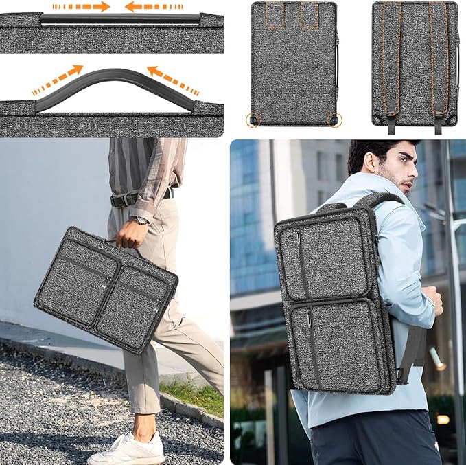 ZINZ Laptop Case 15 15.6 16 inches Sleeve Slim Briefcase Spill-Resistant Handbag for Most Popular 15" 15.6" 16" Notebooks，G01Y01