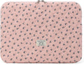 Puffy Laptop Sleeve 13-15.6 Inch Cute Quilted Laptop Protective Case Padded Floral Computer Sleeve for MacBook (A-Dark Pink, 11 Inch)