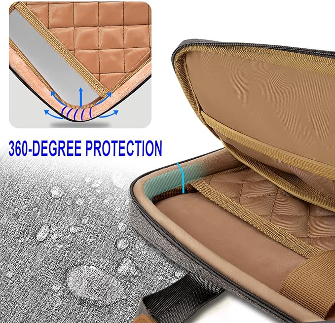 ZINZ Slim Expandable Laptop Case 13 Inch Sleeve Upgraded Protective Durable Recycled Briefcase for 13" MacBook Air/Pro M1/M2, iPad Pro 12,9, Surface Pro 3/4/5/6/2017 12.3",XPS 13,D01G01