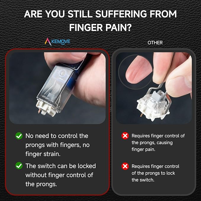 KEMOVE P10 2-in-1 Switch & Keycap Puller for Mechanical Keyboards, Quick & Painless Removal, DIY Customization, Maintenance, Cleaning for Beginners & Enthusiasts