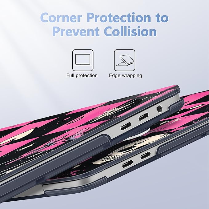 for MacBook Pro 16 inch Case 2019 2020 Release Model A2141, Plastic Hard Shell Cover with Keyboard Cover for MacBook Pro 16 inch with Touch Bar & Touch ID, Pop Punk Checkerboard