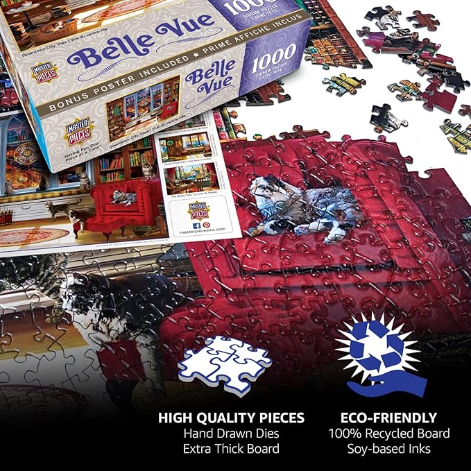 MasterPieces 300 Piece EZ Grip Jigsaw Puzzle - Creative Birding - 18"x24"