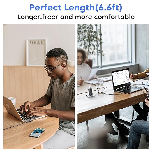 USB to USB C Cable [6.6ft, 2Pack ] USB A to Type C Right Angle Charger Cord 90 Degree Braided Fast Charging for iPhone 16/15/15 Plus/15 Pro/15 Pro Max/Samsung Galaxy S10 S10+, A15 A25, LG V30, Switch