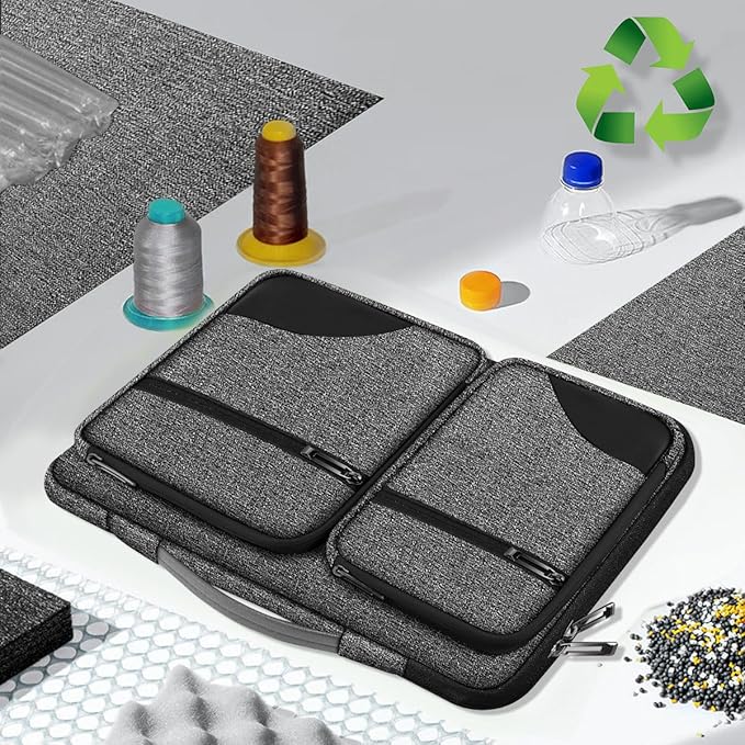 Hseok Laptop Sleeve 15 15.6 16 inches Case Protective PC Briefcase for Commuting and Business trip，BJP-Dark
