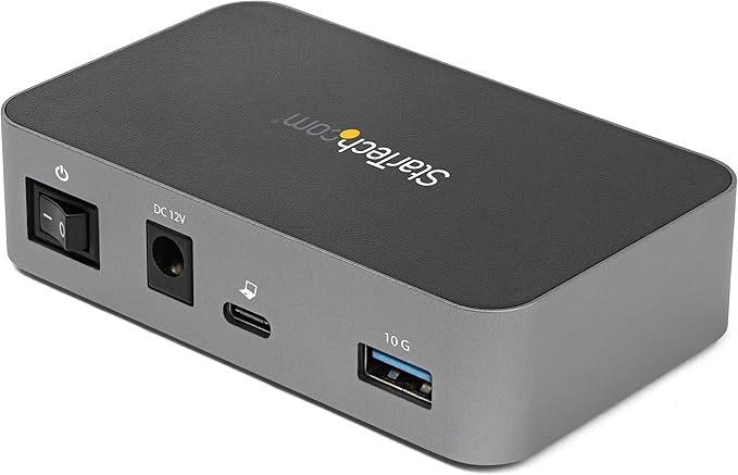 StarTech.com 4-Port USB C Hub - USB 3.2 Gen 2 (10Gbps) - 3x USB-A & 1x USB-C - Powered - Universal Power Adapter Included , TAA (HB31C3A1CS)