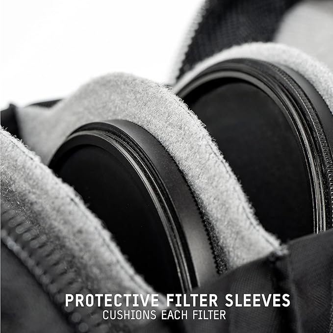 WANDRD Lens Filter Case - Store 4 Filters in Your Camera Backpack or Camera Case, Protect Photography Accessories from Scratches, Dust & Impact (Uyuni Purple)