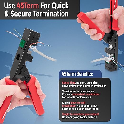 Everest 45° Angled RJ45 Cat6 Keystone Jacks 20-Pack in Green - Slim Profile Female RJ45 Connectors - Cat 6 Keystone Jack - Compatible with 45° Angled Speed Termination Tool - 45Term (B0BL3GS7ZY)