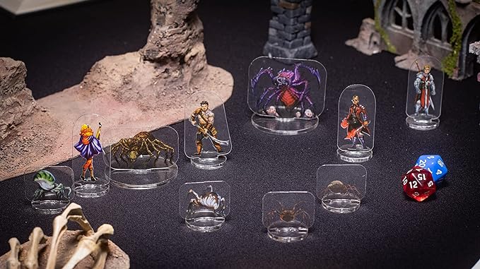 Arcknight Dungeons and Dragons Starter Set - 167 Flat Plastic DND Miniatures Ready-to-Use, Full Color, Double-Sided Art - Perfect D&D Gifts for DND 5e, Pathfinder, Heroquest & RPG's (DM Starter Set)