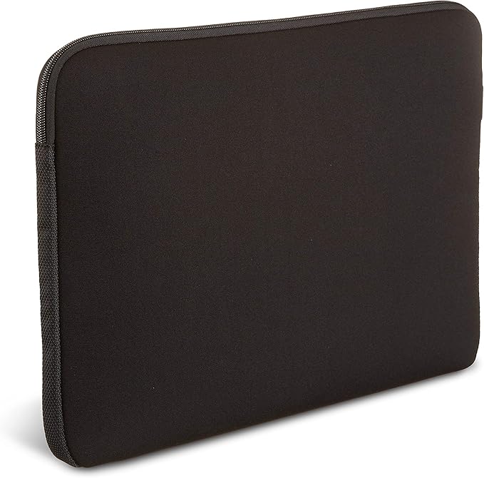 Amazon Basics 17.3-inch Laptop Sleeve, Protective Case with Zipper - Black