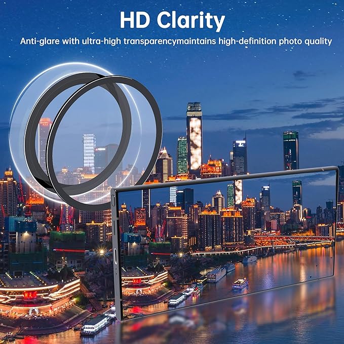 For Samsung Galaxy S23 Ultra Camera Lens Protector, Individual Lens Protector, Ultra HD 9H Tempered Glass Screen Protective Cover, Anti-scratch, Military Grade Drop Protection 2 Set. (Clear, S23 Ultra)