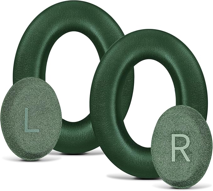 Headphones Replacement Ear Pads, Protein Leather earpad Cushions for Bose QuietComfort 45（QC45） Headphones, Softer Memory Foam - Dark Green