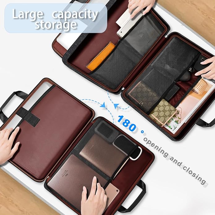 ZINZ Laptop Case Computer Sleeve Briefcase with Multi-pockets for 11.6 12.9 13 13.3 14 15 15.6 16 inch Notebooks