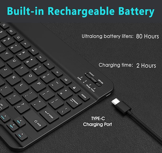 Keyboard Case for Samsung Galaxy Tab A9 Plus 5G 11 inch 2023 (SM-X210/X216/X218), Magnetic Detachable Wireless Keyboard Bluetooth, Smart Folio Cover with S Pen Holder for Galaxy Tab A9+ 11“（Black）