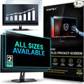 Universal 23"-24" - 23", 23.6", 23.8", 24" - 16:9/16:10 Aspect Ratio - 2 Pack - Computer Privacy Screen Filter for Widescreen Computer Monitors - 21.2"x13.4" = 541x342mm - Monitor Frame Hanging Type