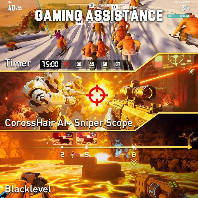 SANSUI 27 inch WQHD 2560x1440 300Hz 240Hz Gaming Monitor, FastIPS 1ms Computer Monitor, FreeSync Premium|Brightness 400Nits| 130% sRGB | 10Bits | HDR | ErgoStand | VESA Mount |2×DP 1.4 & 2×HDMI 2.1