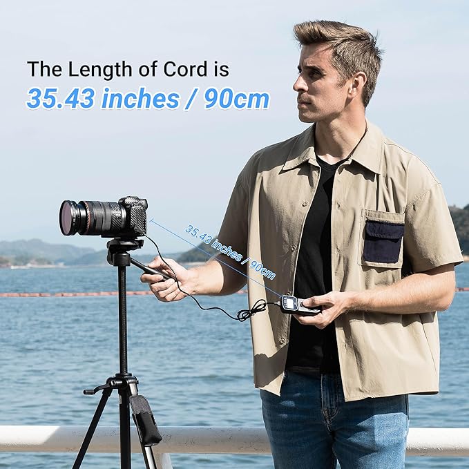 JJC Intervalometer Timer Remote Control Shutter Release for Sony A6000 A6100 A6600 A6500 A6400 A6300 A1 II A7 A7II A7III A7IV A7R V IV A7RIII II A7S II III A9 II III ZV-1 RX100 VII VI V RX10 IV & More