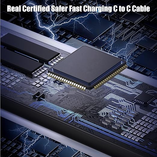 3-Pack Black [3.3FT+6.6FT+6.6FT] 60W USB C to USB C Cable, Type C Fast Charging Cable for iPhone 16 15 Pro Plus Pro Max，for Galaxy S24 S23, for iPad Pro/Air, for MacBook Pro/Air and More