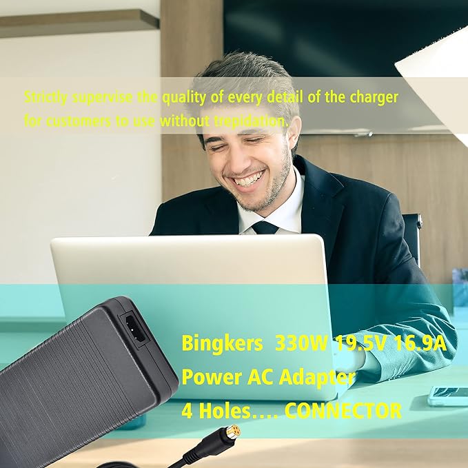 Bingkers. New 330W 19.5V 16.9A Power Adapter Power Supply ADP-330AB B for 330W Clevo P370SM-A, P570WM, MSI GT83VR GT73VR GT80S, Asus ROG GX700VO-GB012T Computer 330w Power Supply 4 Holes