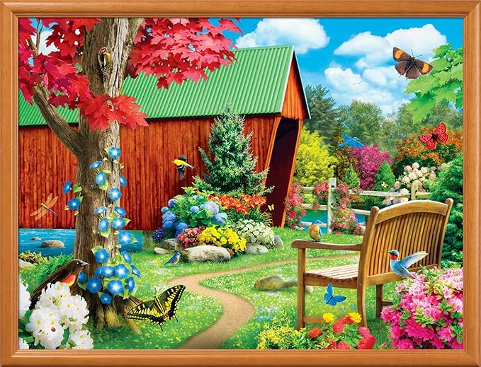 MasterPieces - 300 Piece Jigsaw Puzzle, Large EZ Grip Shapes, Bridge of Hope, Fun for Adults, Seniors, Family, Kids, Non-Glare Finish, 18"x24"