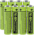 RocketBus 8-Pack BK-40AAABU Replacement Battery for Panasonic Cordless Phone
