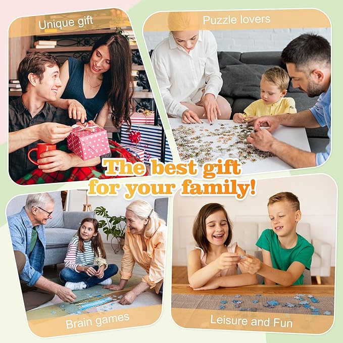 Easycosy Gifts for Mothers Day Custom Photo Puzzles 500/300/1000 Pieces for Mom Families Personalized Picture Text Jigsaw Puzzle Mom Wife Gifts from Daughter Son (Horizontal/Vertical)